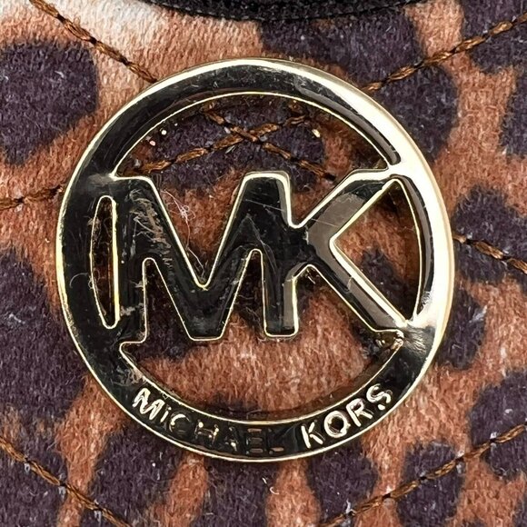 Michael Kors Womens Brown Faye Cheetah Calf Hair Slip-On Size 5 Ballet Flats - Picture 11 of 11